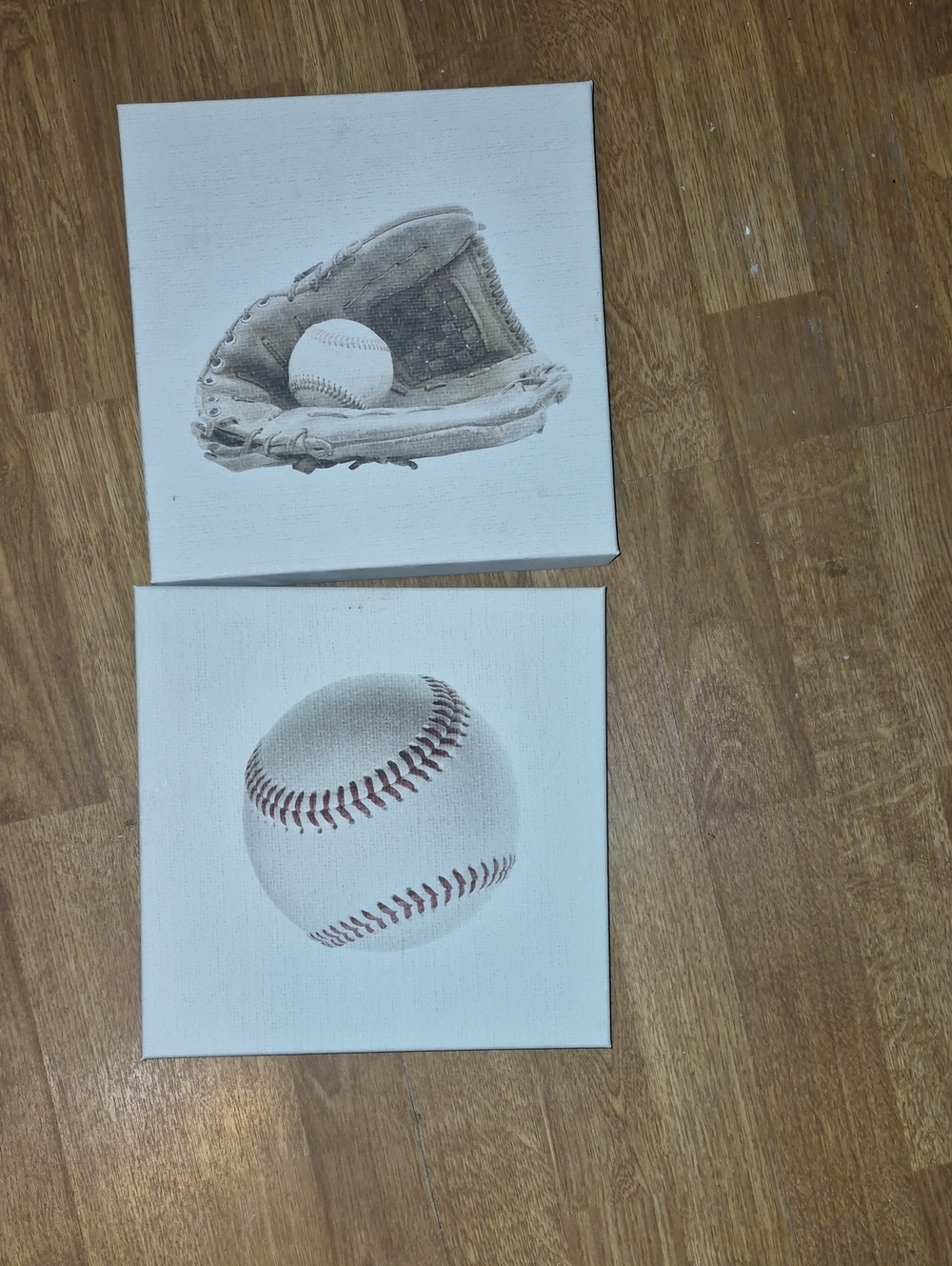 Baseball Canvas Wall Art Set - Sports Decor